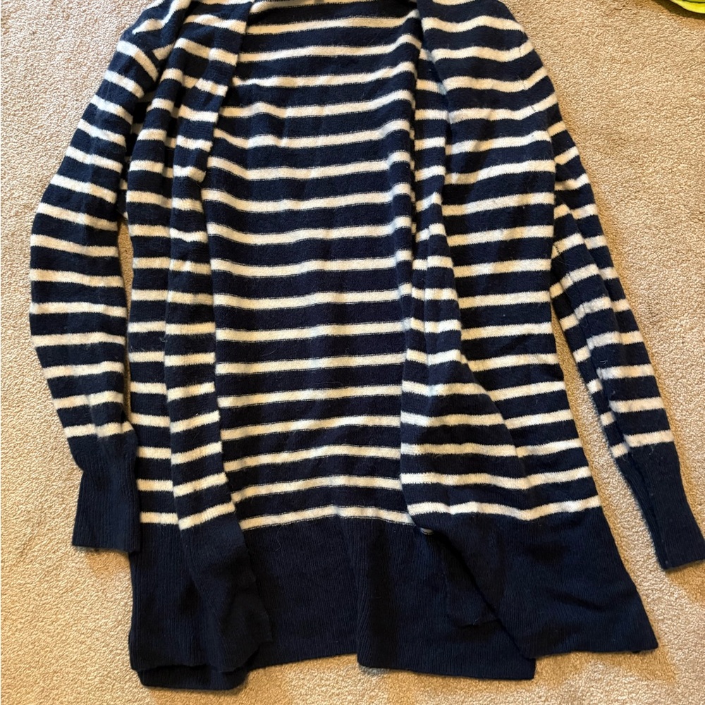 Madewell Striped Open Cardigan